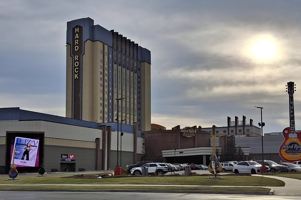 Hard Rock Hotel and Casino Tulsa RV overnight parking in Catoosa Oklahoma adjacent to Tulsa 918 RV Park on Route 66