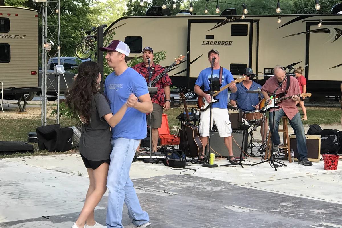 Pecan Park Riverside RV park Austin Texas full-hookup Colorado River corridor weekender and full-timer base