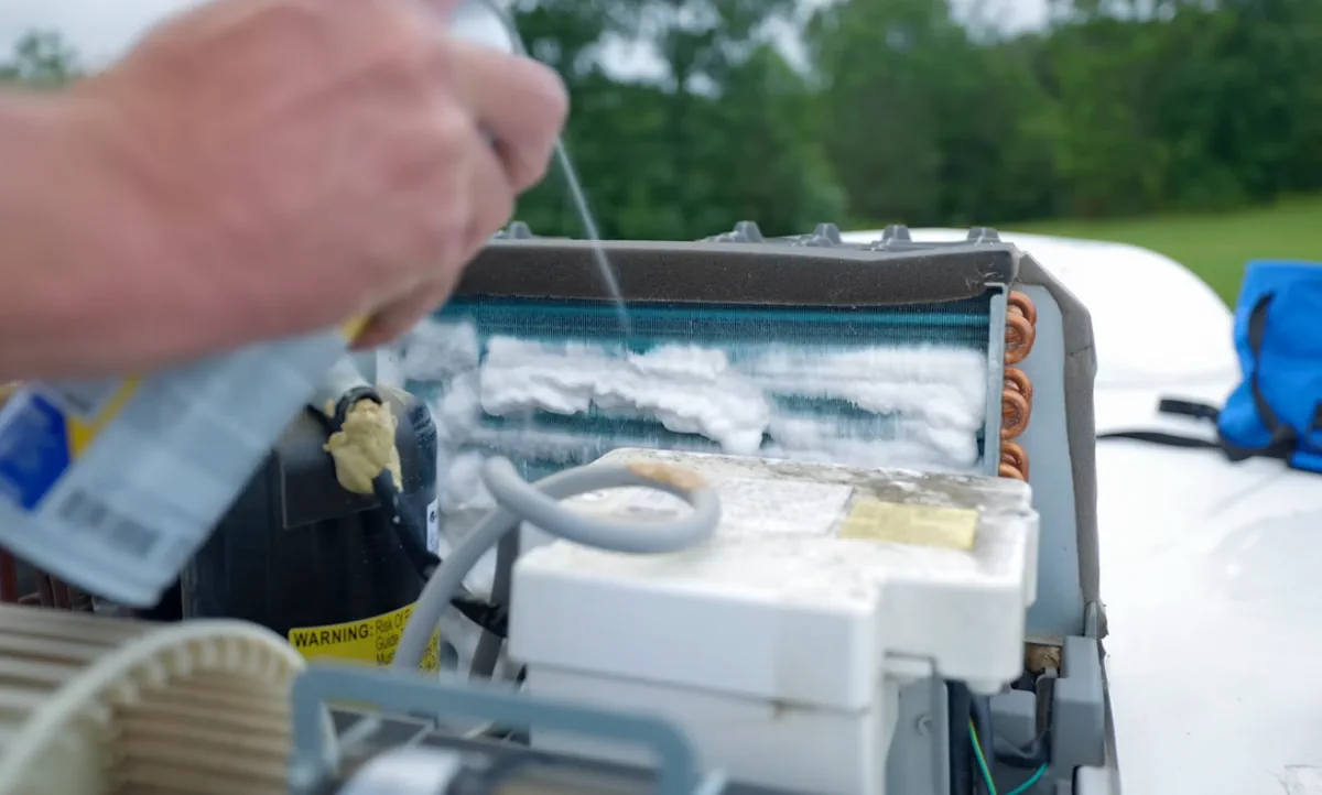 Warm air from RV vents is the most common first sign of AC system failure.