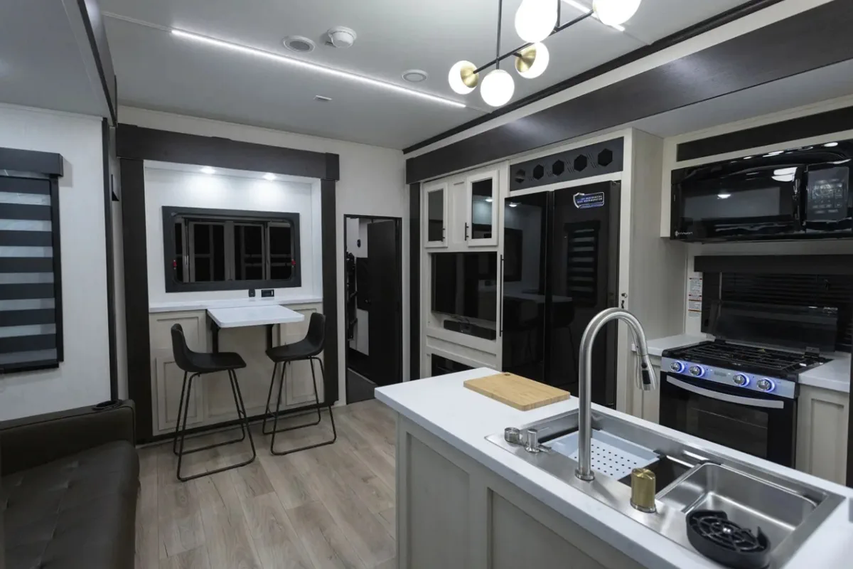 A1 RV Repair certified mobile tech on-site at a customer rig.