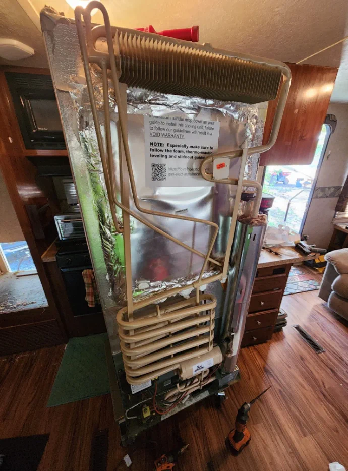 Norcold absorption fridge propane combustion failure above 5,500 ft in Sun Valley Stanley Driggs Island Park