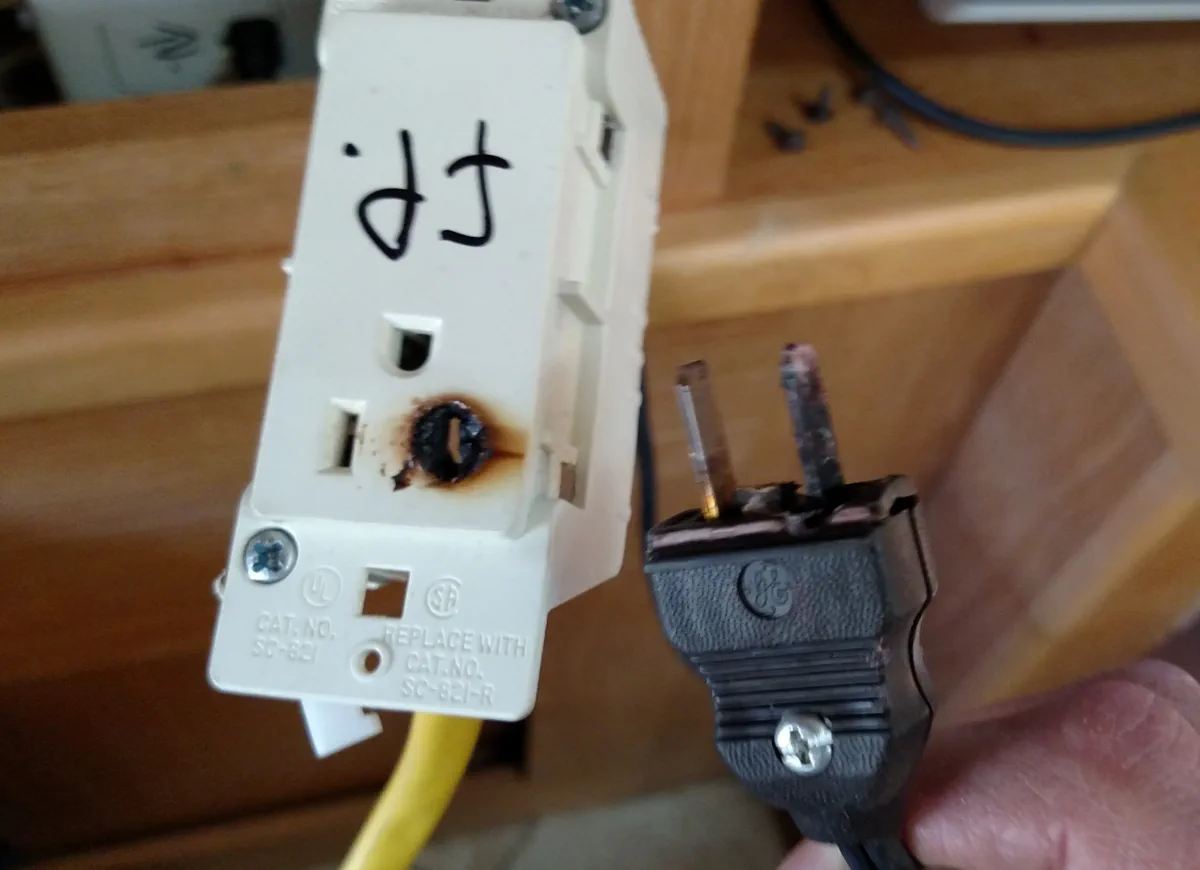 A tripped GFCI or failed outlet downstream of your inverter often signals a solar system that's undersized or improperly wired.